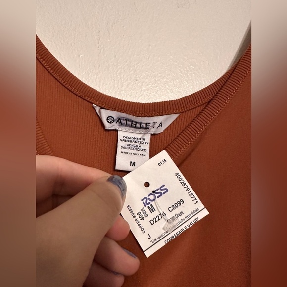 Athleta Passenger Wide Leg Jumpsuit in Terracotta Rust Orange Size Medium - Picture 8 of 8